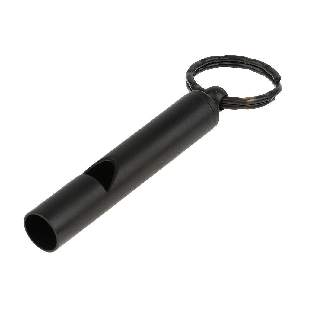 Emergency Safety Whistle Outdoor Survival Rust Proof Adventure Hiking Black
