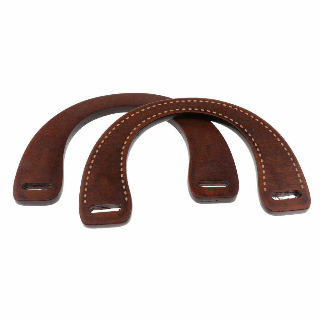 2pack U Shape Wooden Purse Handle Wooden Bag Handle Replacement Handbag Bag