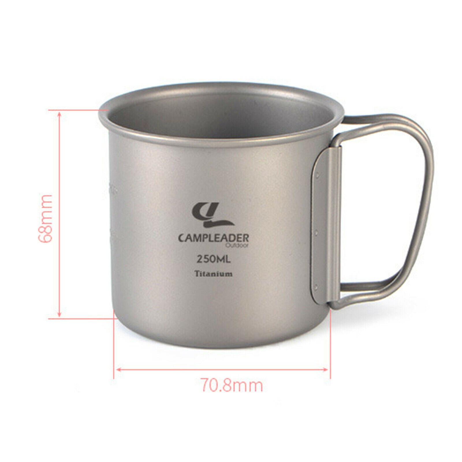 Foldable Camping Mug Portable Drinkware Water Mug Titanium Pot Lightweight