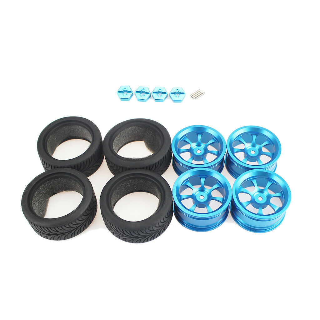 12mm Wheel Hub &Rubber Tyre for WLtoys 144001 124018 124019 RC Crawler Buggy