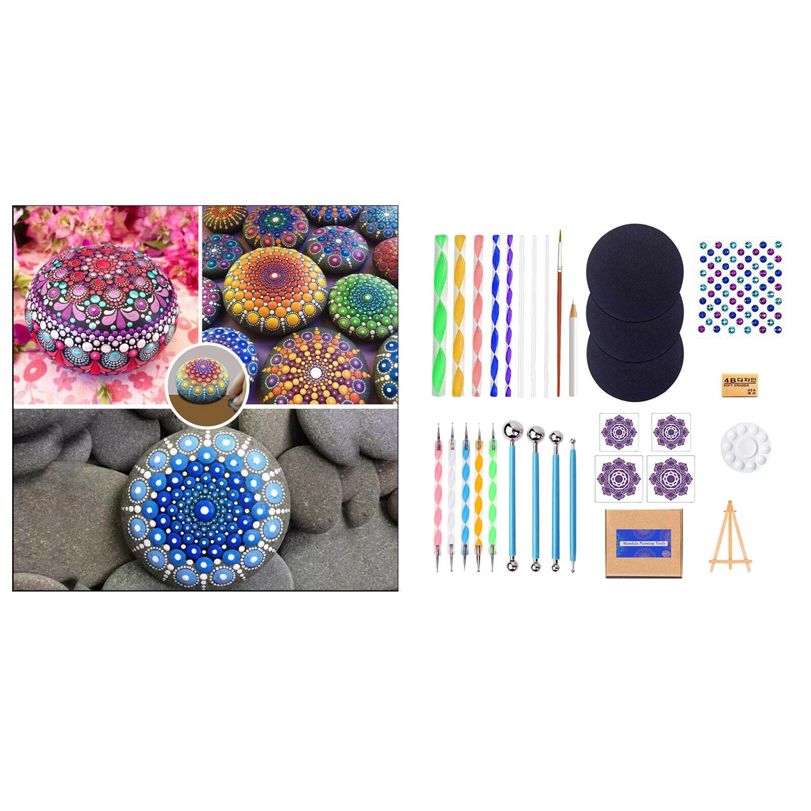 Fashion 31Pieces Mandala Dotting Tools for Rocks Painting Clay Pottery Craft