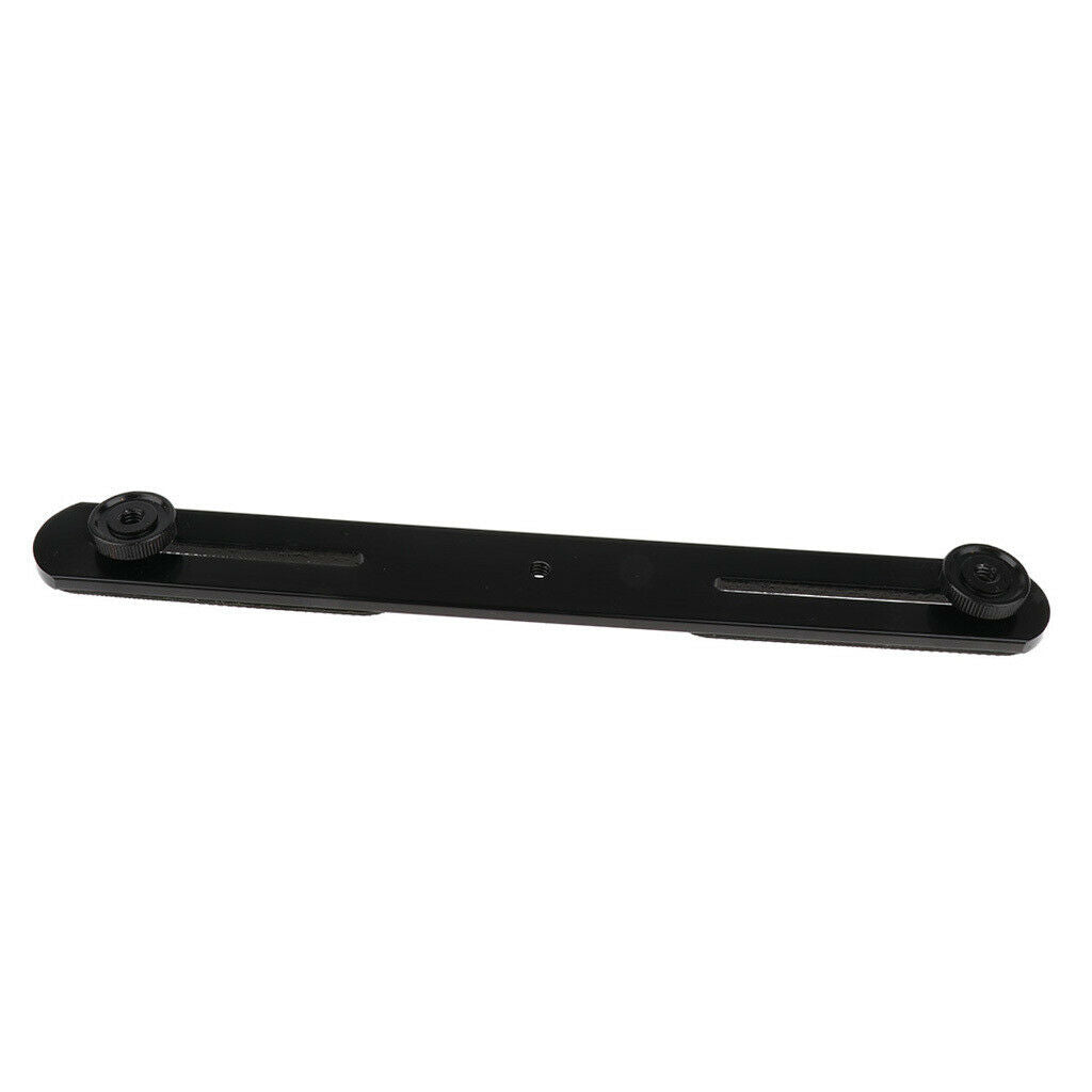 Dual Flash Bracket Holder for 1/4" Screw Studio Tripod Light Stand Cameras