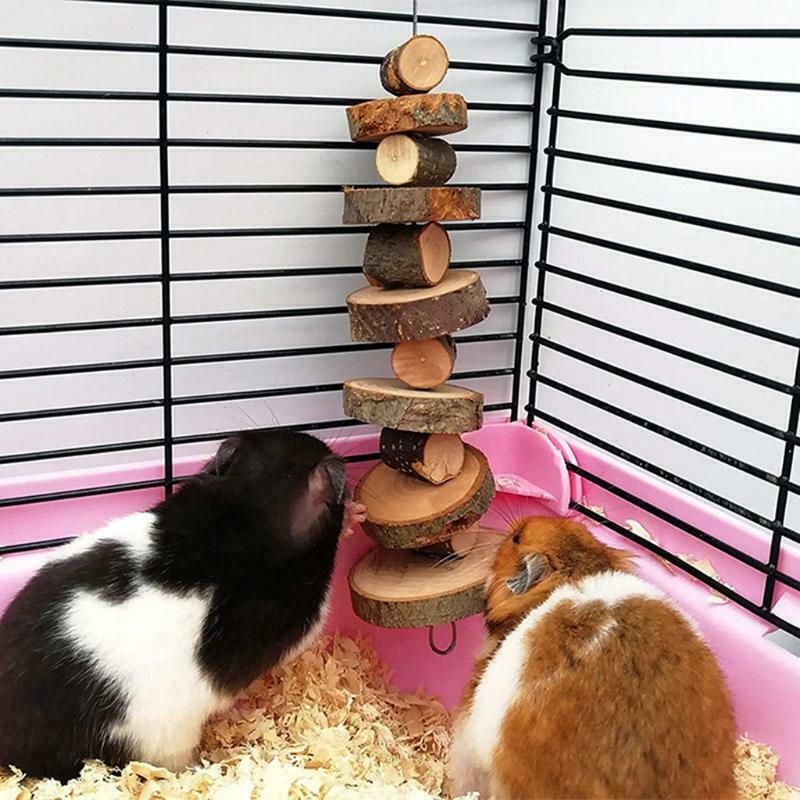 Small Animal Chew Toys Set Grass Sticks Hay Treat for Bunny Cage Accessories