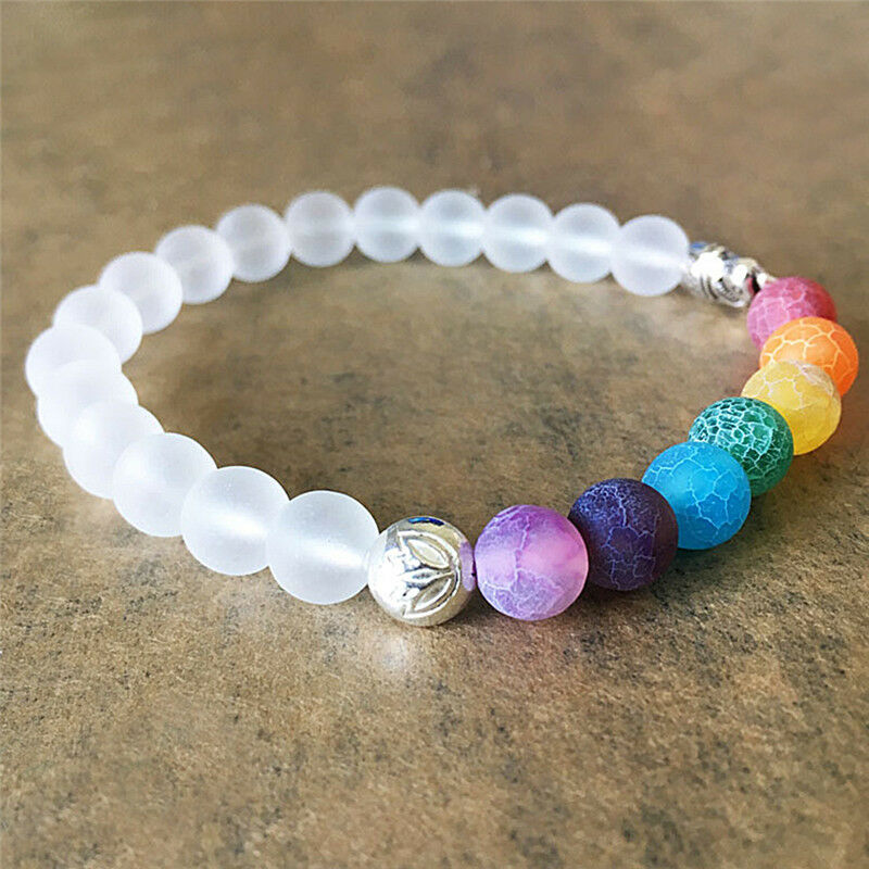7  Elephant Charm Beaded Bracelet Mala Beads Yoga Energy Bracelet JewelYX.l8
