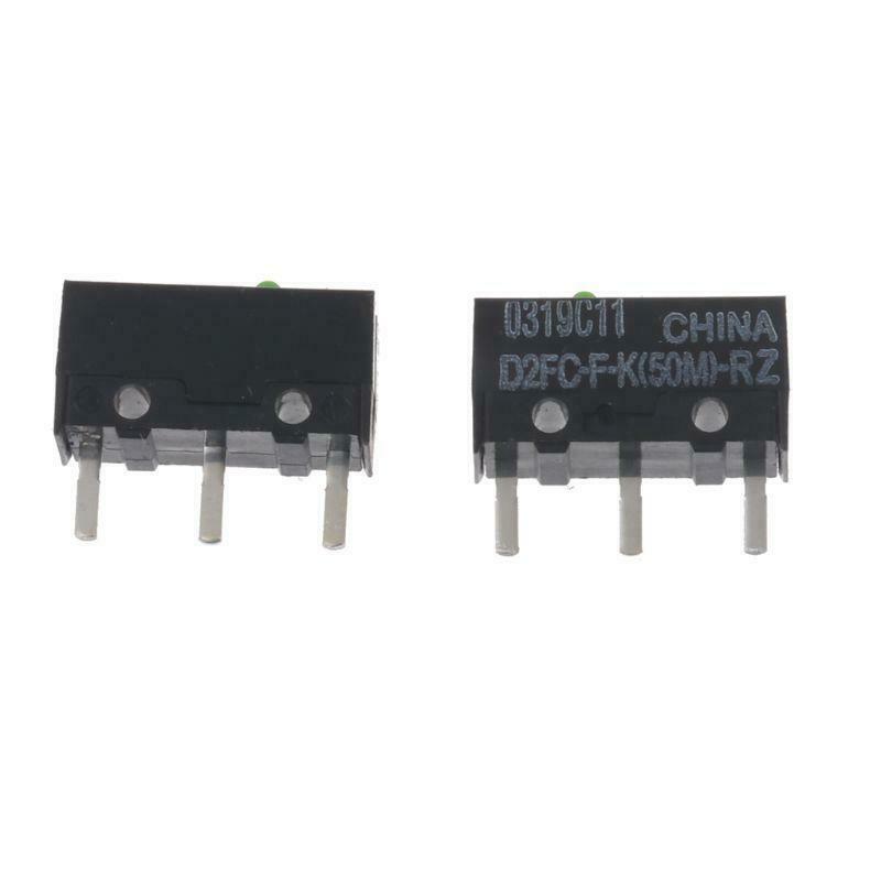 2Pcs OMRON Mouse Micro Switch D2FC-F-K(50M)-RZ Green Dot  for Razer