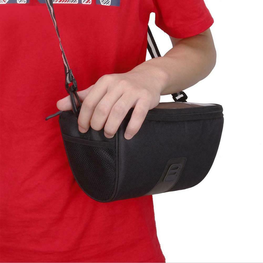 Universal Cycling Bicycle Bike Front Handlebar Storage Bag Phone Holder Pouch