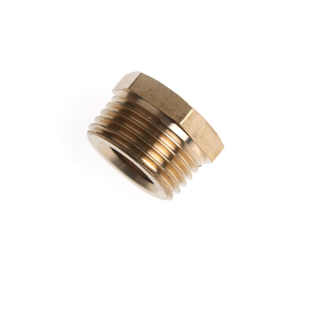 1Pc 3/8" BSPT Male 1/8" Female NPT Adapter Brass Pipe Fitting Reducing Bushin Ad