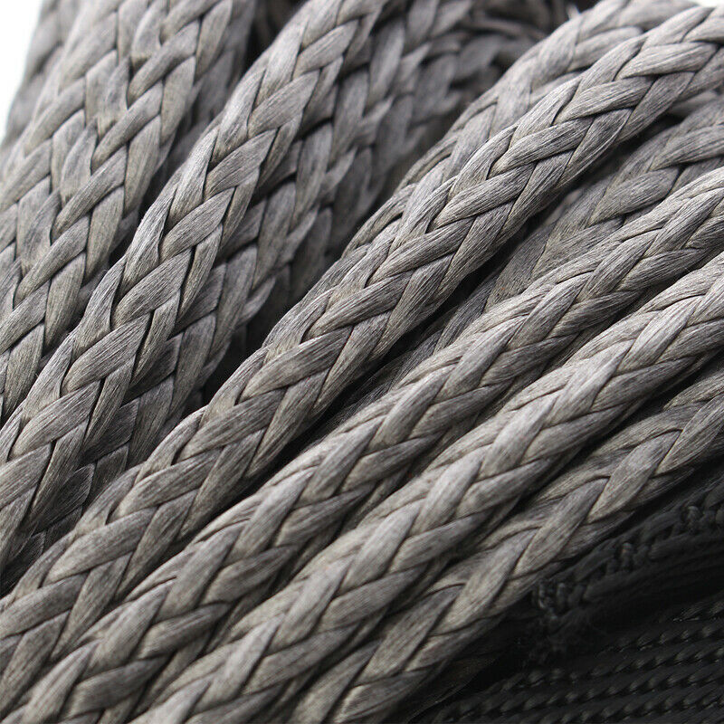 5000-5700lbs 50ft Ã—6mm Nylon Synthetic Fiber Winch Line Cable Rope Car ATV UTV