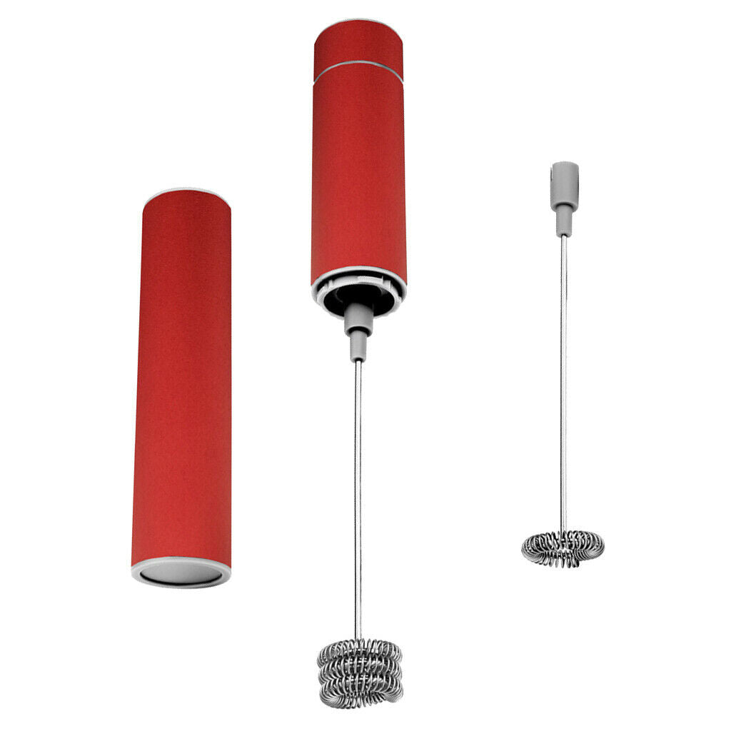 Stainless Electric Milk Frother Foamer Eggs Whisk Mixer Coffee Stirrer