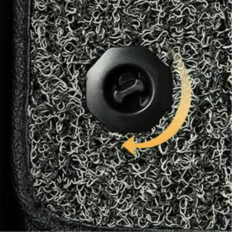 Black Premium Car Mat Carpet Clips Fixing Grips Clamps Floor Holders Sleeves