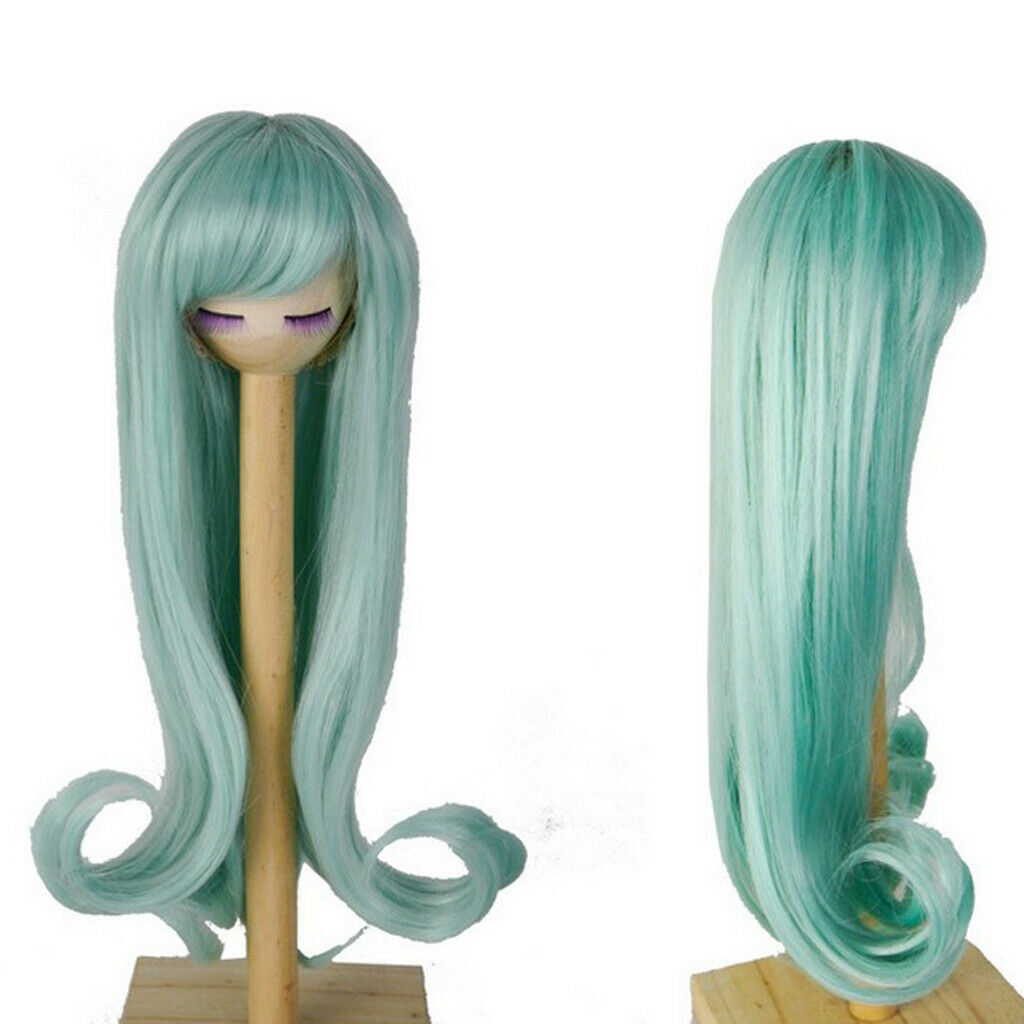 Elegant Long Curly Hair with Neat Bangs for Night Lolita, Supper Dollfie, MSD DZ