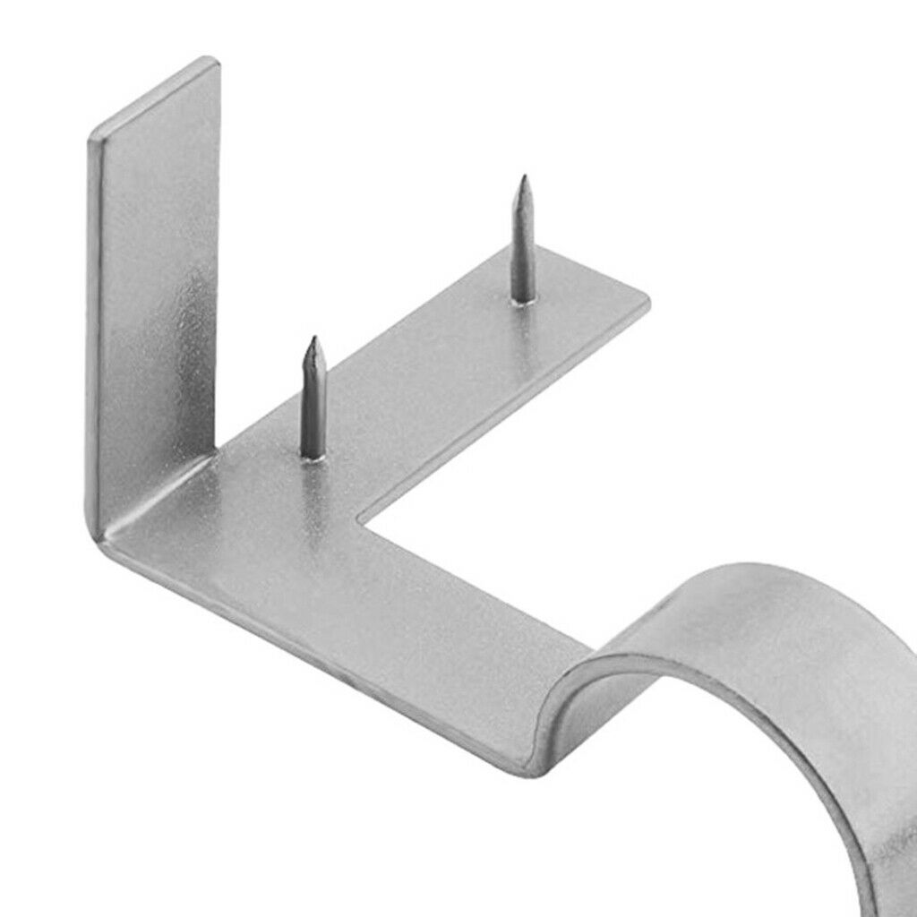 4Pcs Curtain Rod Brackets Kitchen Holders No Drilling Window Bedroom Decor