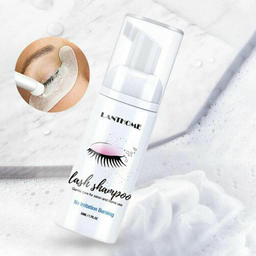 10pcs Eyelash Extension Shampoo 50ml Eyelid Foam Cleaner for The Salon