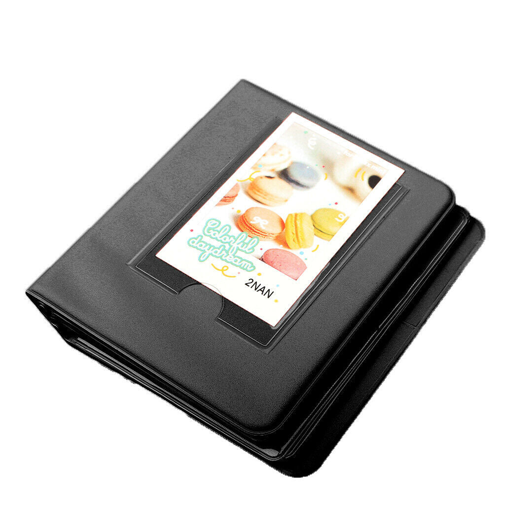 Photo Album Box Book for Fuji Polaroid Instax Mini Film Case  Black