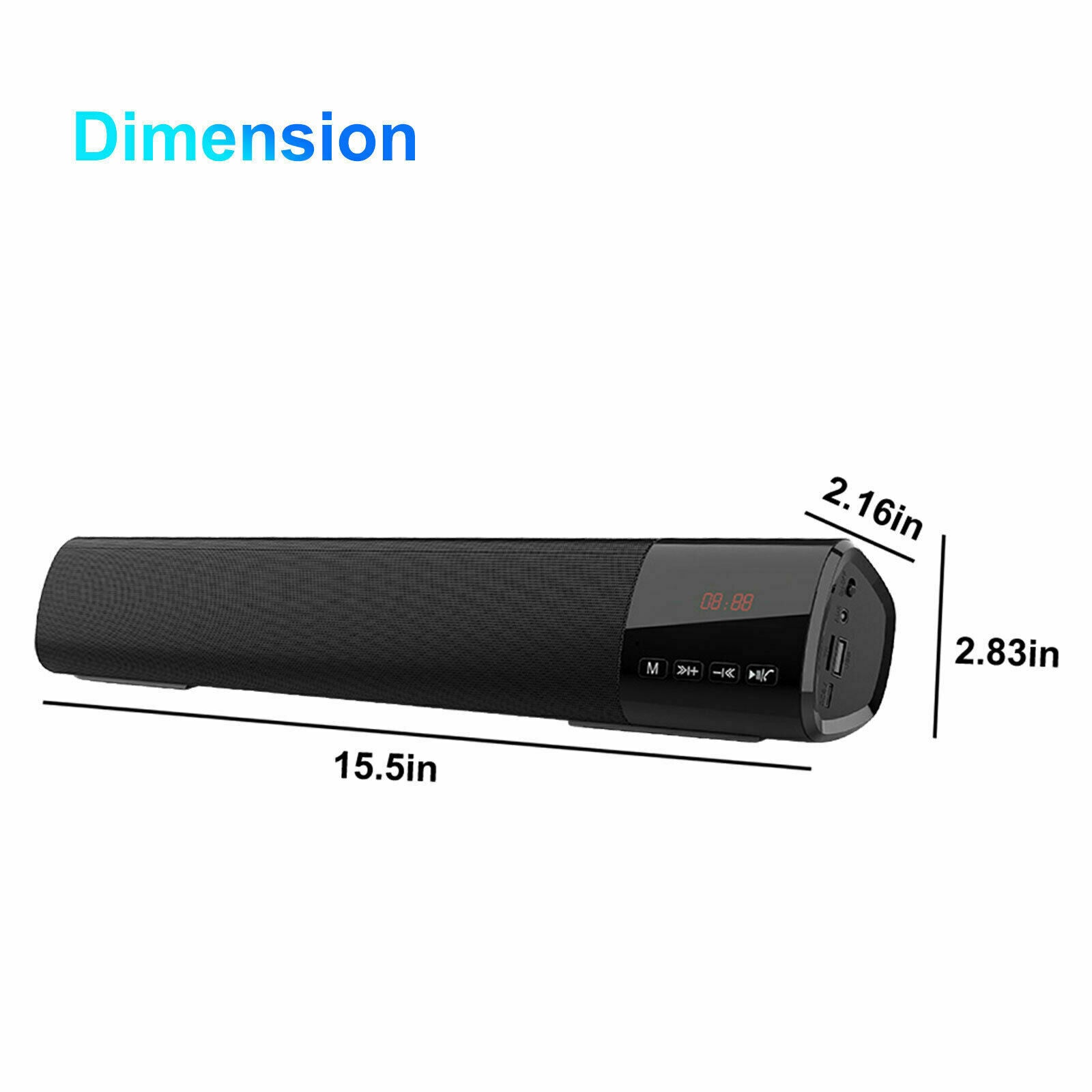 Sound Bar TV Soundbar Wired & Bluetooth Wireless HomeTheater TV Stereo Speaker