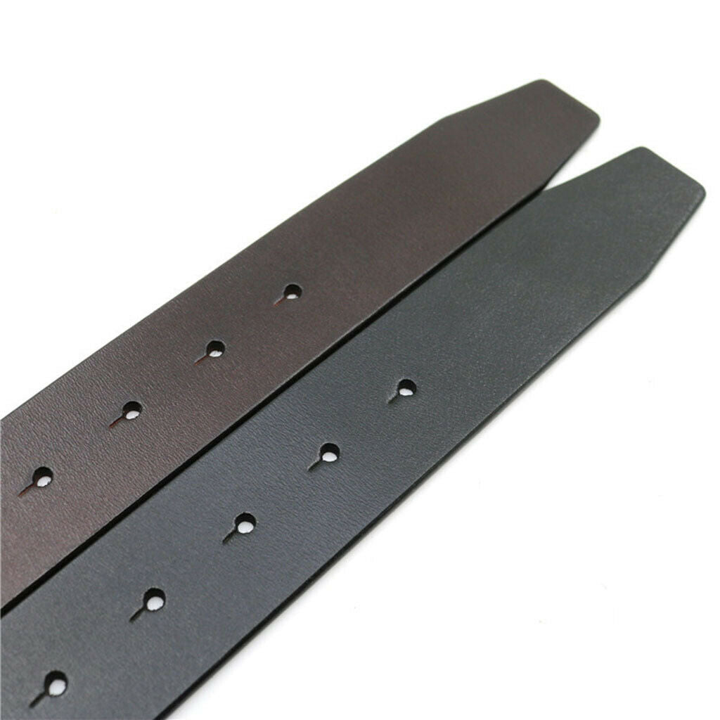 2Pcs Men Leather Belt No Buckle Straps Casual for Fashion Trousers Accessories