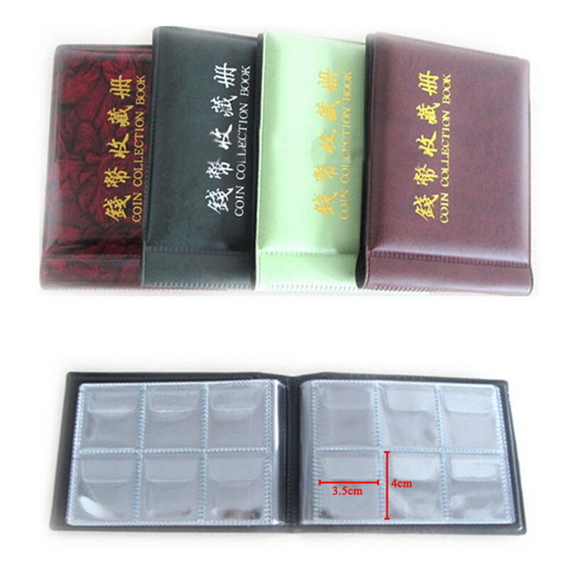 60 Coins Album Coin Money Penny Collecting Book Holders Collection Storage T_`WF