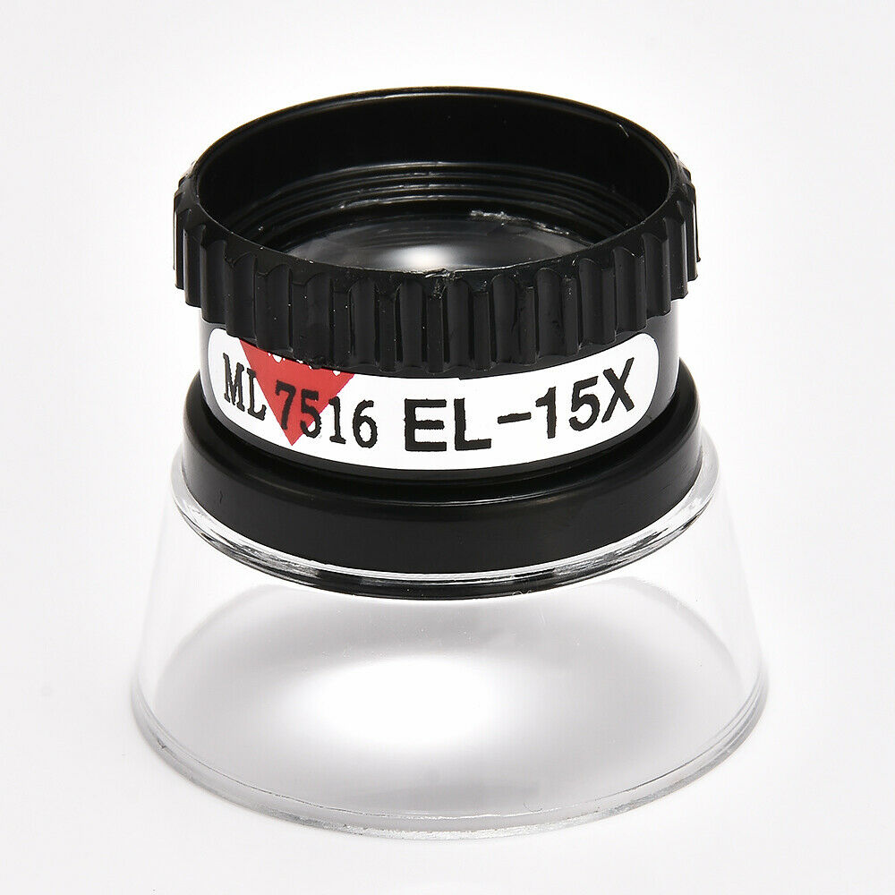 Portable Black 15X Monocular Magnifying Glass Loupe Lens Eye Magnifier Jeweler ^