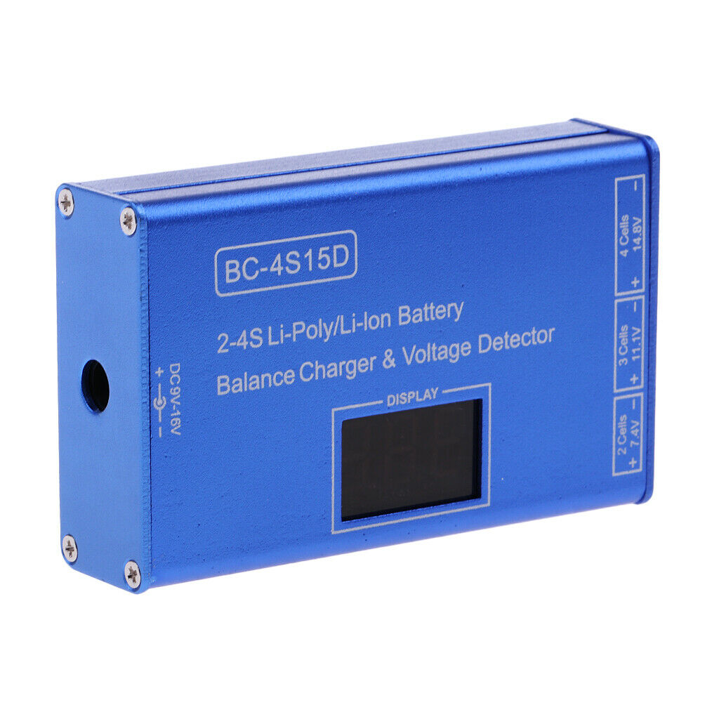 BC-4S15D Lithium Lipo Battery Balance Charger with Voltage Display 1500mA