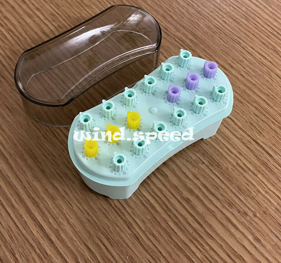 10kits Sterilizer Case Burs Dental Endo Files Holder Disinfection Box with Count