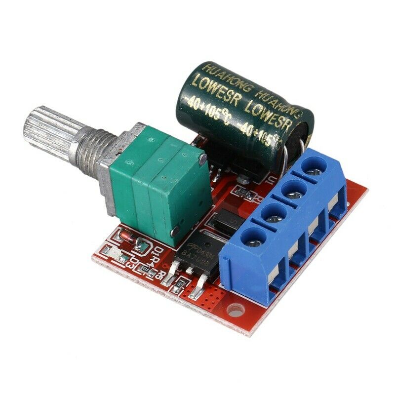 DC5-35V 5A PWM DC Motor Speed Controller LED Light Dimmer Switch 10KHz(Pack ofS3