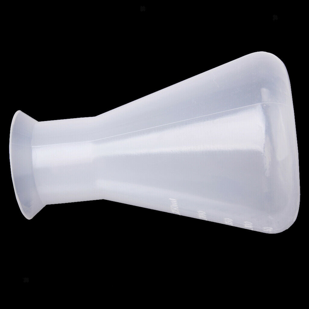 100ml+250ml Graduated Conical Erlenmeyer Flask Container Bottle Lab Measure