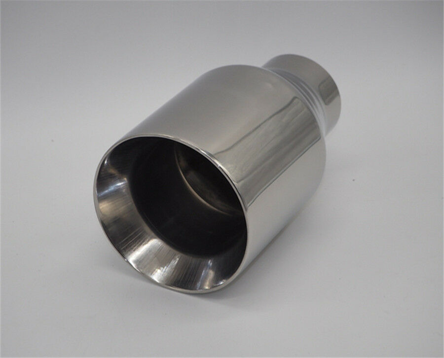 Thickened edition stainless steel Universal Exhaust Tips Pipes IN63mm OUT102mm