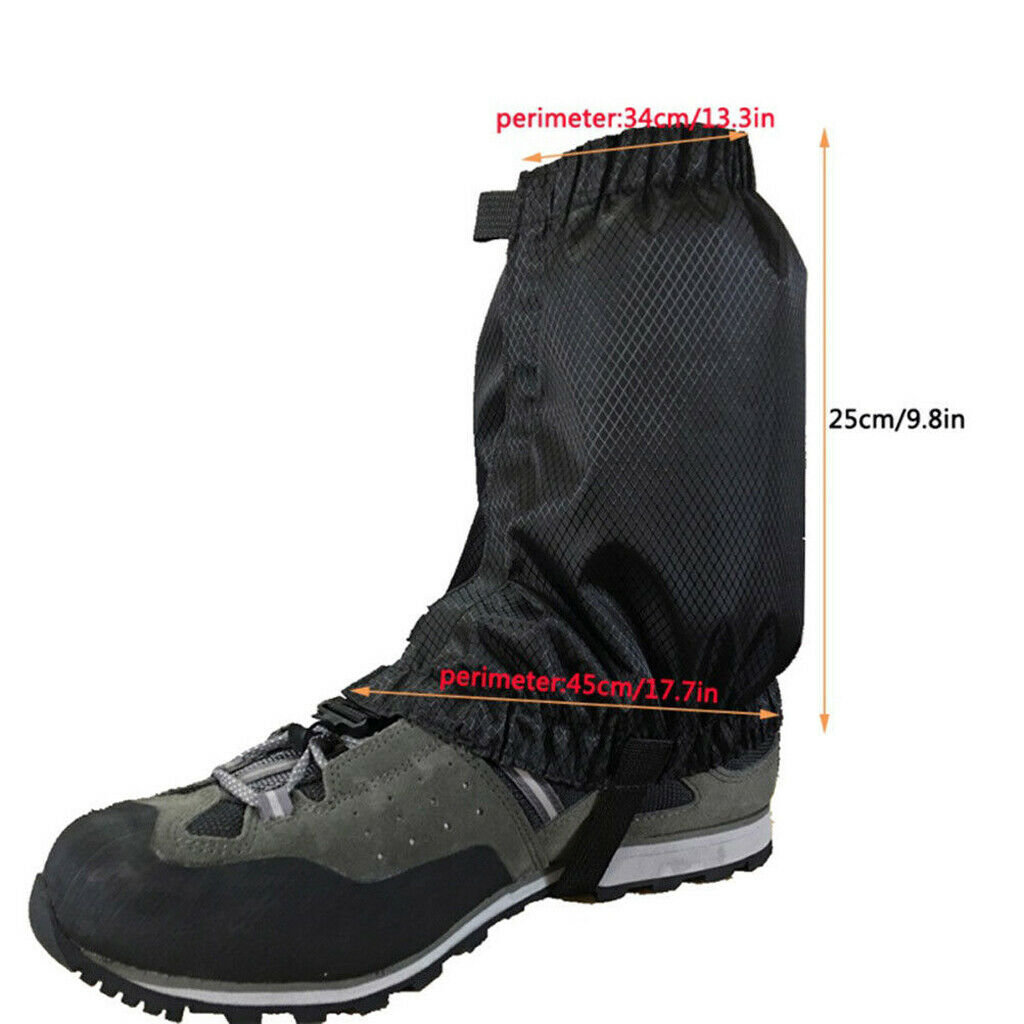 4 Pairs Leg Gaiters, Waterproof Anti-Tear Ankle Gaiters, Outdoor Hiking Walking