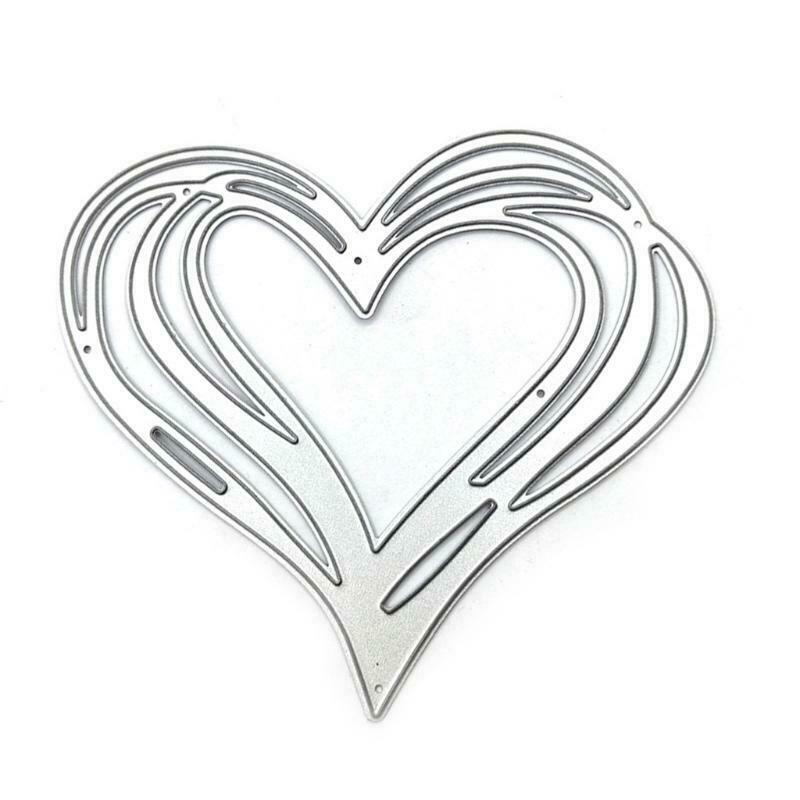 Heart Shape Metal Cutting Dies Stencil DIY Scrapbook Album Paper Card Template