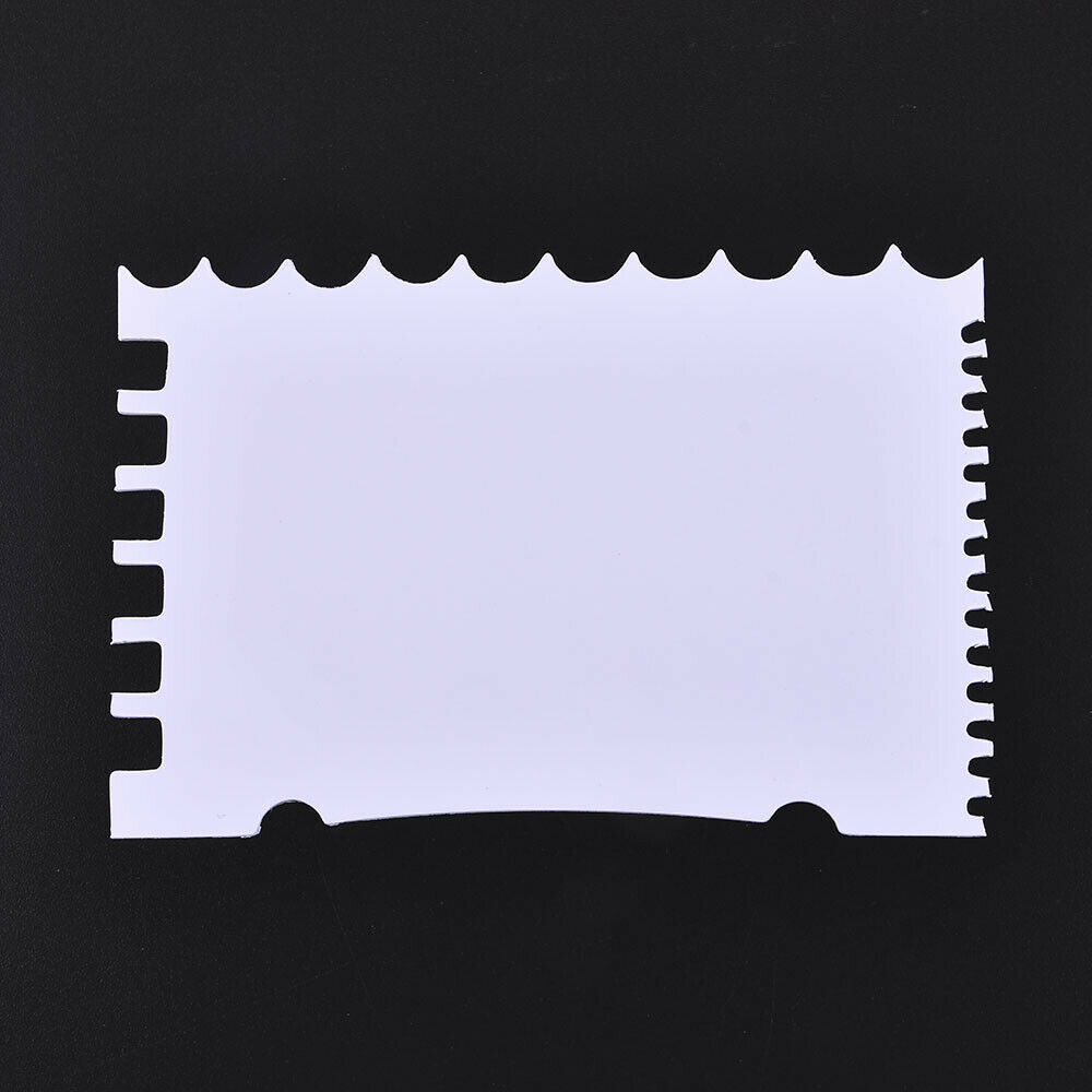 7X Cake Comb Edge Scraper Baking Decorating Cutter Smoother Icing Dough Edger