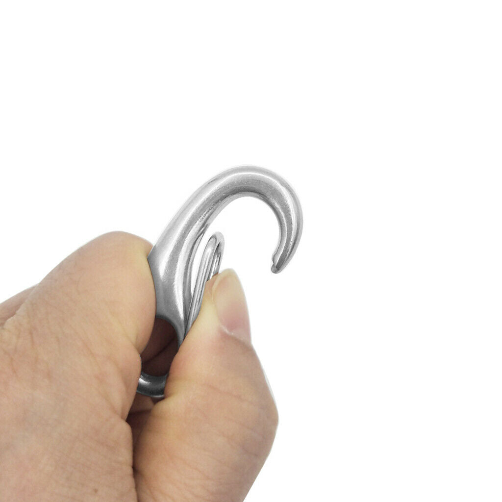 Carabiner Spring Snap Hook Clip Egg Shaped Keychain Camping Hiking
