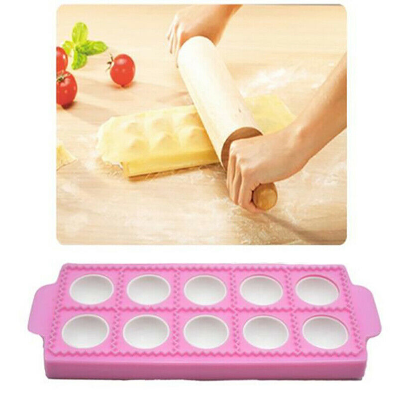 DIY Italian Dumpling Mold Round Ravioli Maker Kitchen Pastry Tools Gadget FEBDA