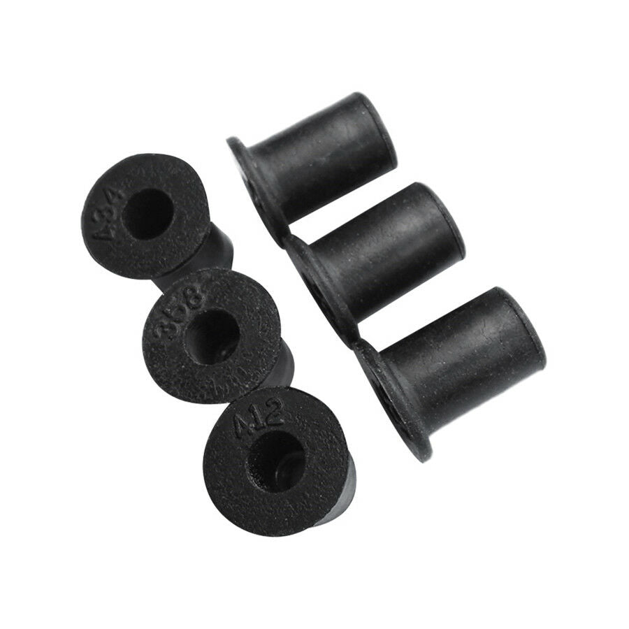 50pc M5 Rubber WellNut 5mm Metric Motorcycle windscreen Well Nut Wellnuts Brass