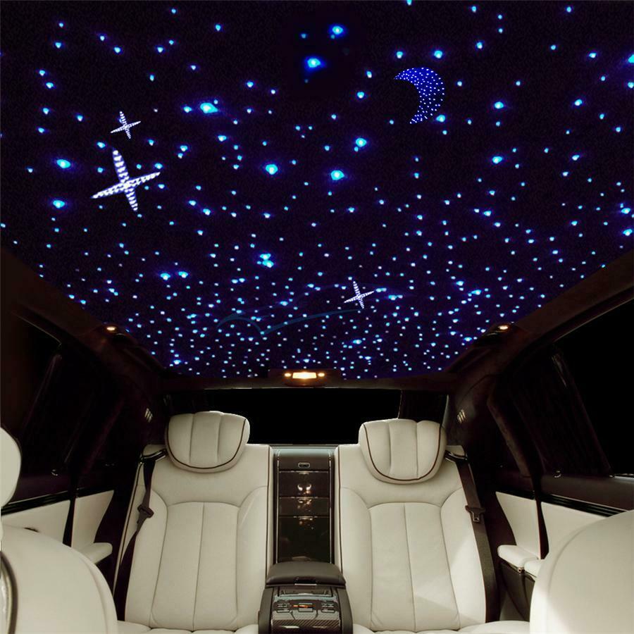 6W RGB LED Fiber Optic Engine Car Interior Star Sky Ceiling Atmosphere Light Kit