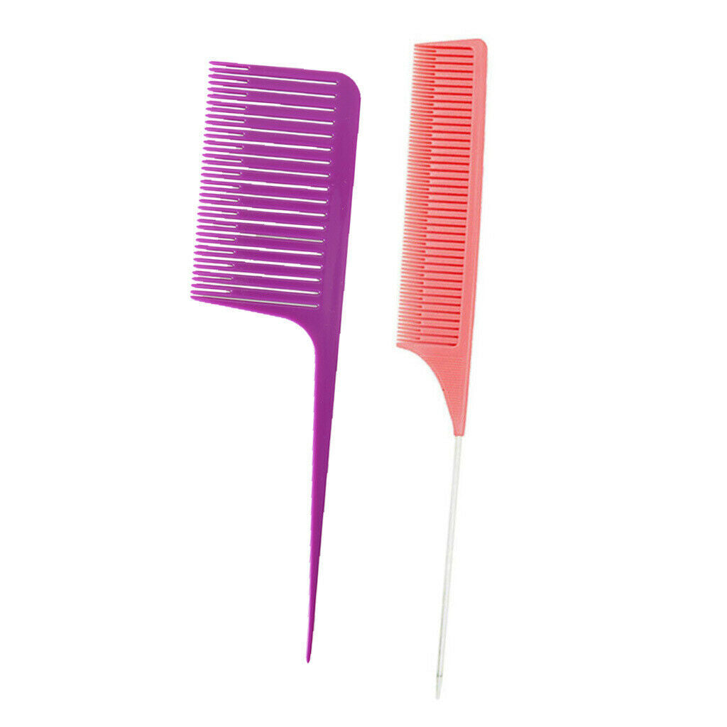 Fine-tooth&Wide-toothed Sectioning Weave Highlight Foiling Hair Combs Dyeing
