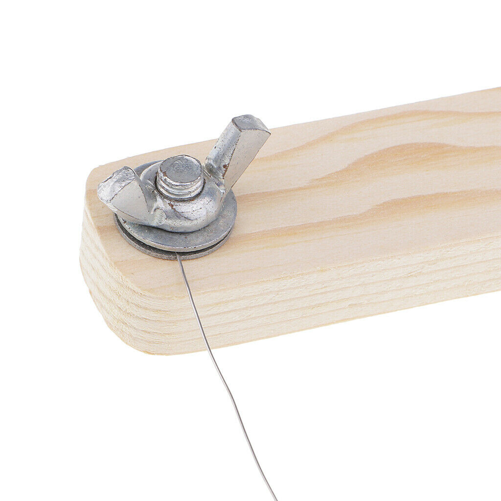 Wooden Stlye Soap Loaf Wire String Cutter Saw for Soap Candle Wax Making Loaf