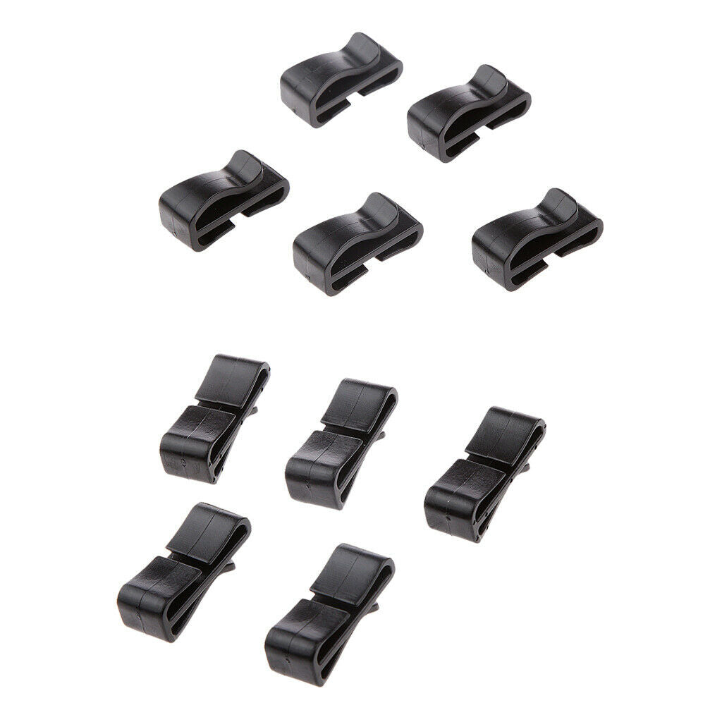 10pcs Buckles for Webbing Strap 20mm 25mm Camping Hiking Backpack Molle Bag