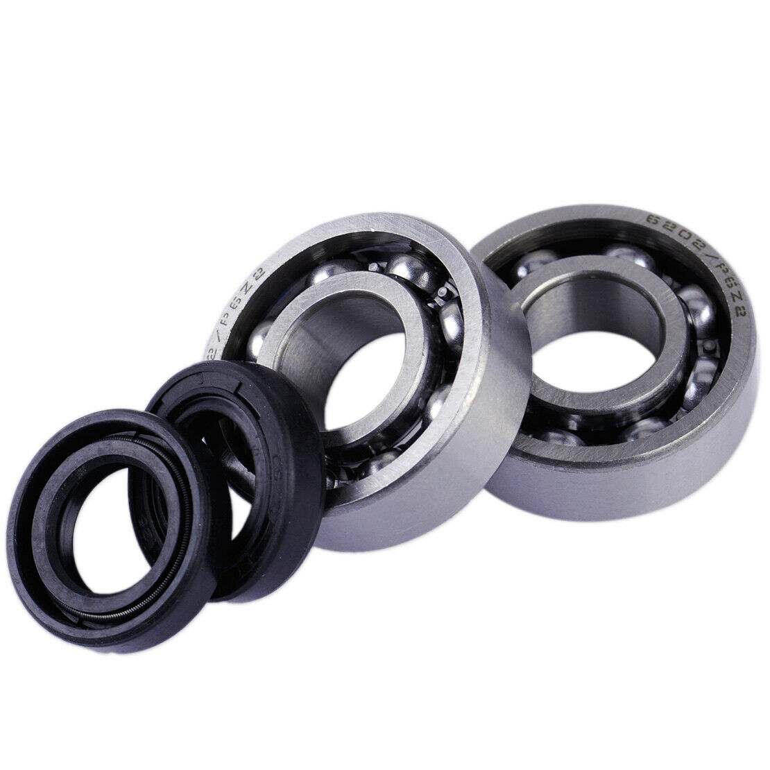 2 Pair Crankshaft Bearing & Oil Seal Fit for STIHL Chainsaw MS210 MS230 MS250 An