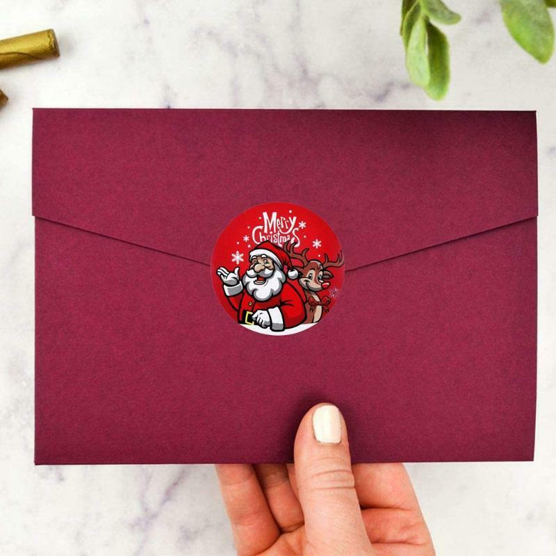 Sealing Label Stickers Roll Christmas Parties Decorations Cards Making Supplies