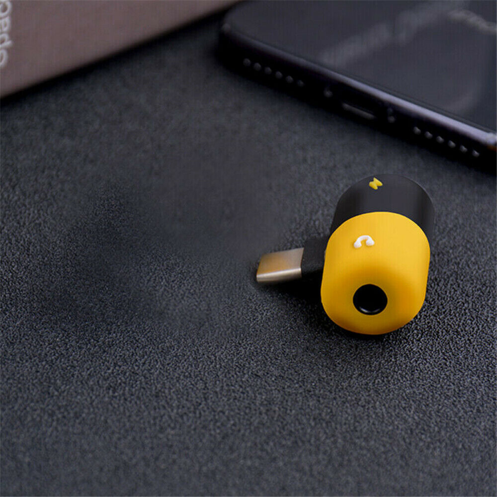 2 in 1 Type-C to 3.5mm and Charger Headphone AUX Audio Jack USB-C Cable Adapter