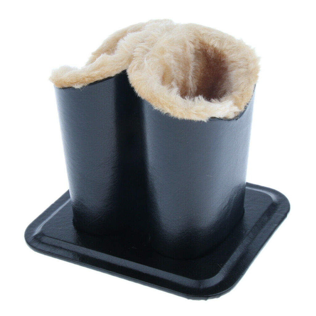 Double Head Anti Scratch Soft Plush Lined Eyeglass Holder Stand Pen Holder