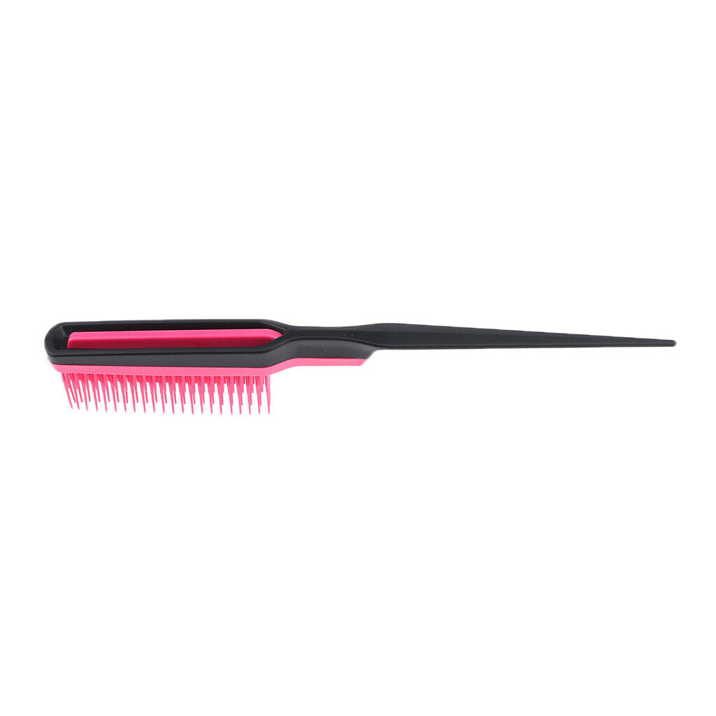 2 Pieces Salon Barber Rat Tail Hairdressing Teasing Brush No Frizz Brush