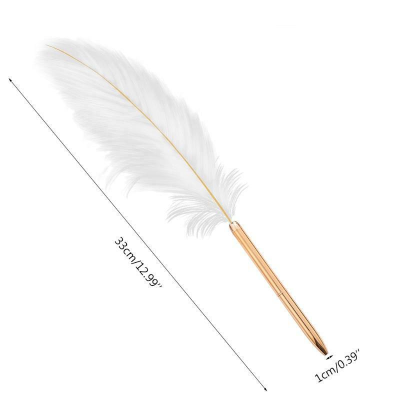 Novelty Feather Ballpoint Pen Writing Pen Signature Pen Ideal for Teacher Women