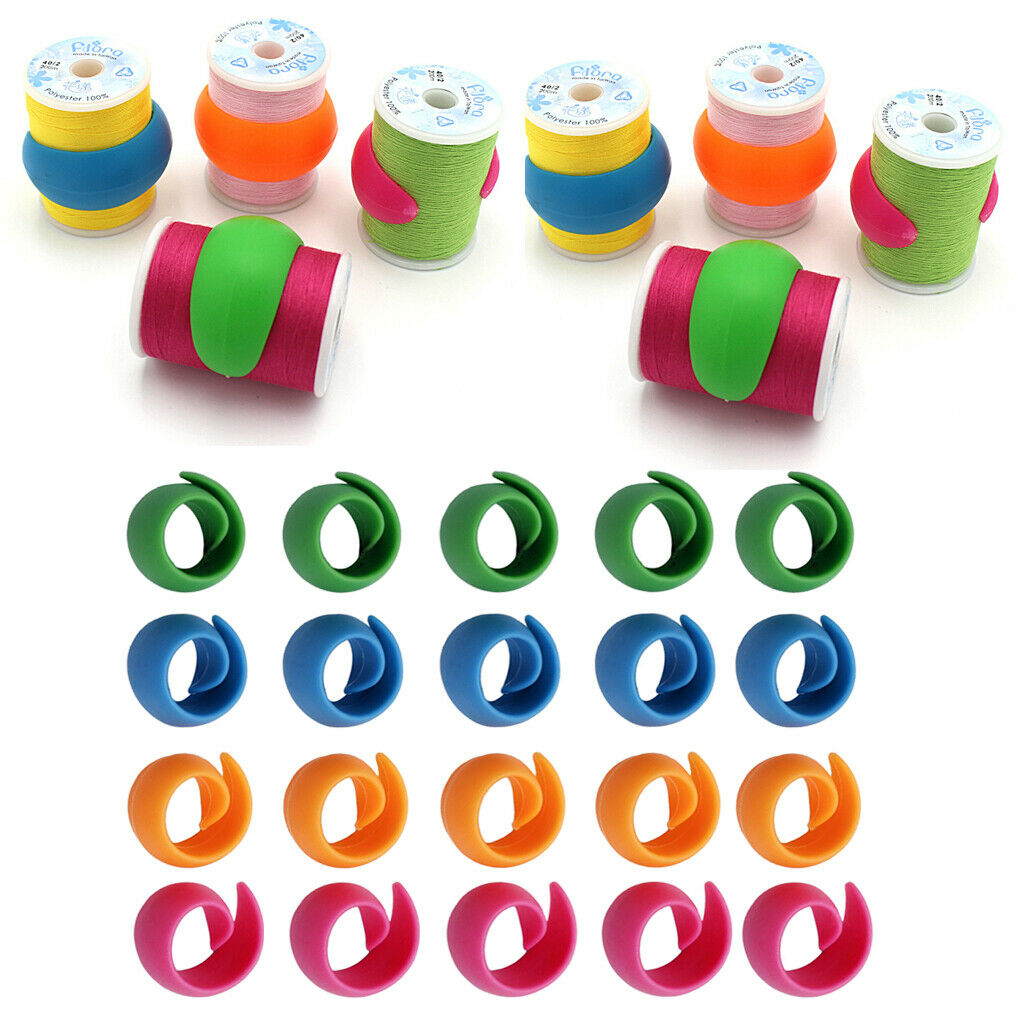 60pcs Thread Spool Spool Hugger Bobbins  Clips for Accessories