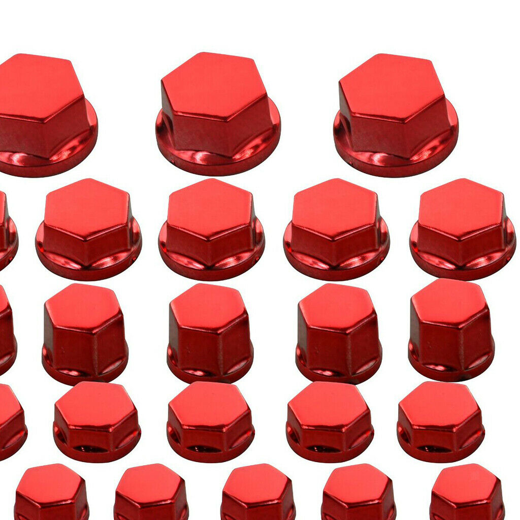 60x Motorbike Motorcycle Screw Nut Bolt   Cover Decoration For Yamaha