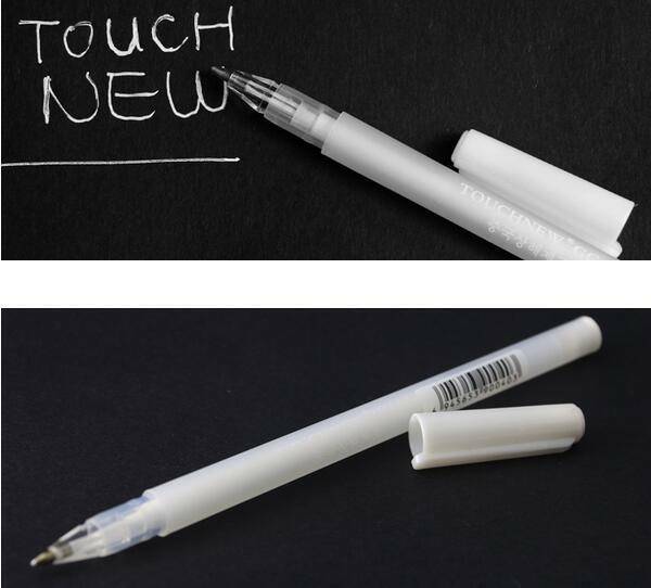 3X White Gel Ink Marker Pen Drawing Art Fine Tip Sketching Painting Tools 0.8MM