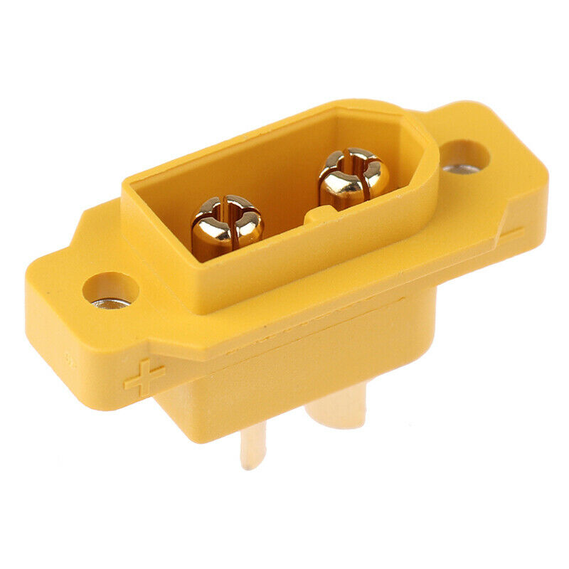 Mountable XT60 Male Plug Connector For Racing Models Fixed Board DIY Spare P Kt