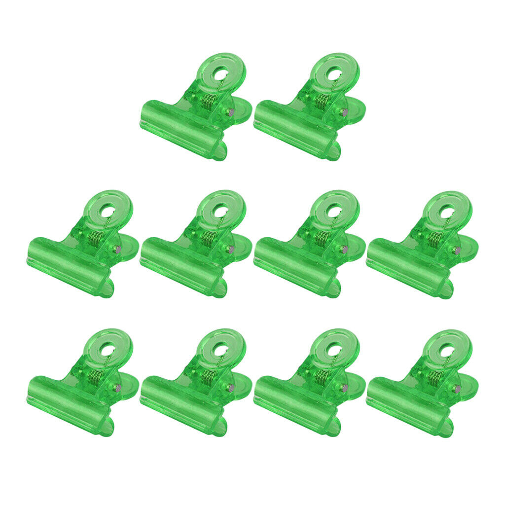 10X Reusable Acrylic Nail Polish Remover Clips Nail Art Soak Off Clip Green