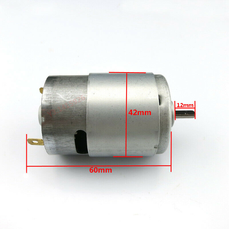 DC 12V 4500RPM 775 Motor Oblate D-Style Axle  Mini Generator High Torque Motor