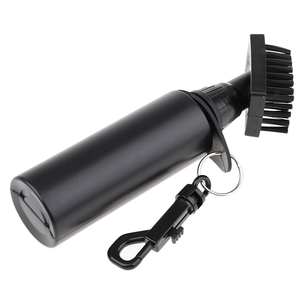 19cm Golf Club Brush Cleaning Brush Cleaner Groove Self-Contained Water w/ Clips